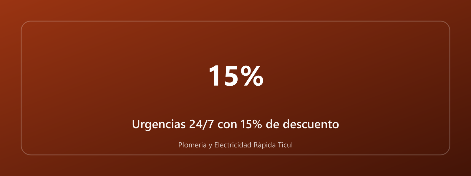 Urgencias 24/7 con 15% de descuento
